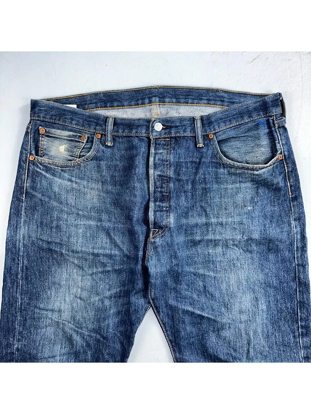 Levis 501 Y2K XX Straight Leg Jeans Blue VTG Dark Wash 40x32 Act 40x31